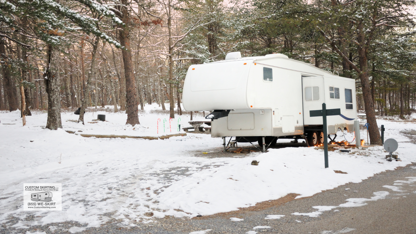 winter rv/travel trailer camping