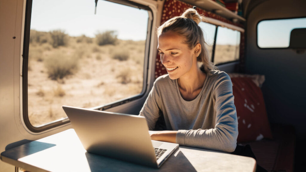 travel trailer with office